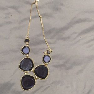Kendra Scott large black and gold necklace